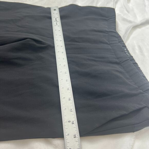 Theory Womens XL Black Pier Lawford Wool Blend Pull On Stretch Trouser Pants - Picture 7 of 7